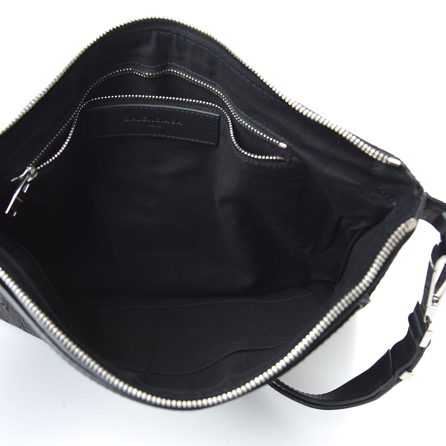 Ostrich Veau Document Case Black