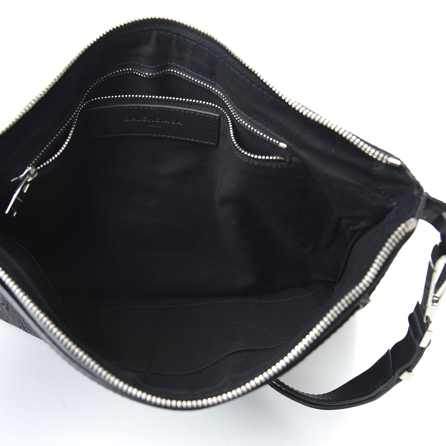 Balenciaga Ostrich Veau Document Case Black 5 of 9