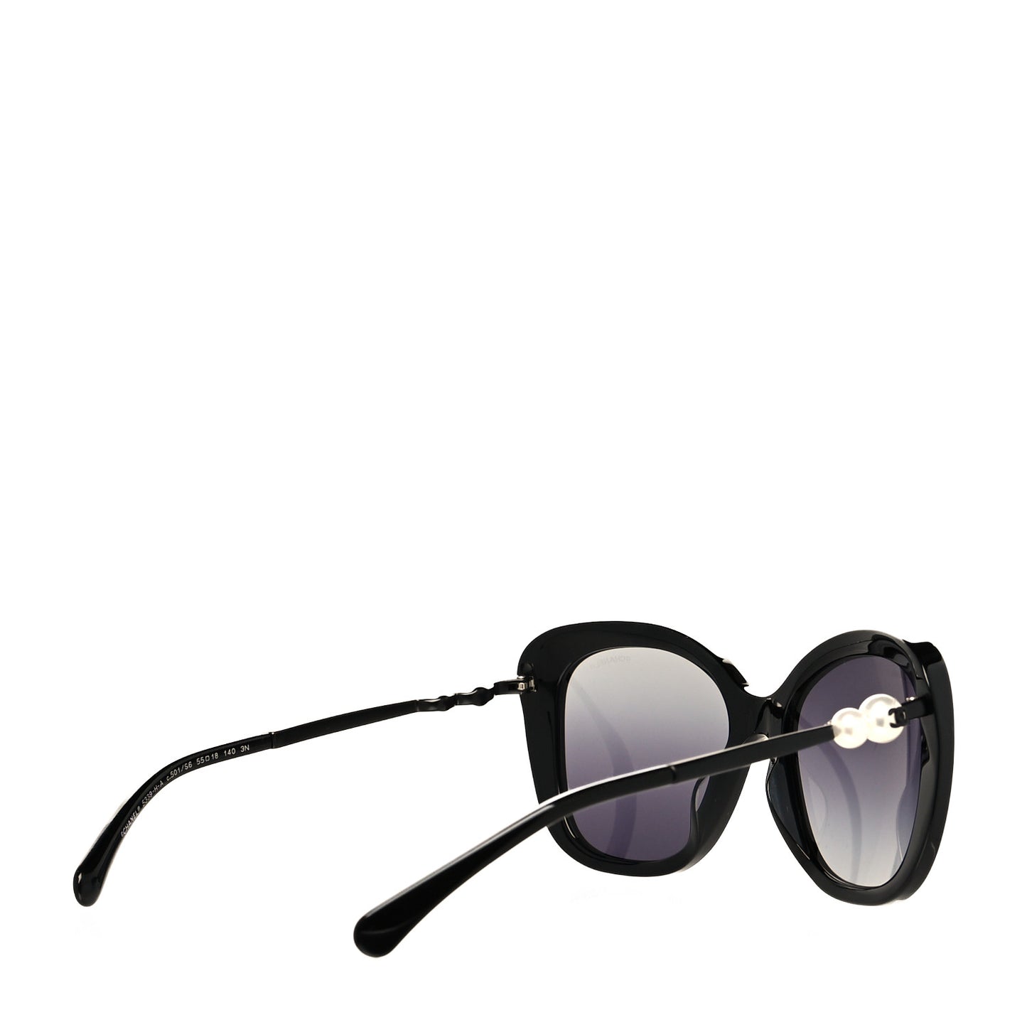 Acetate Butterfly Winter Pearl Sunglasses 5339-H Black