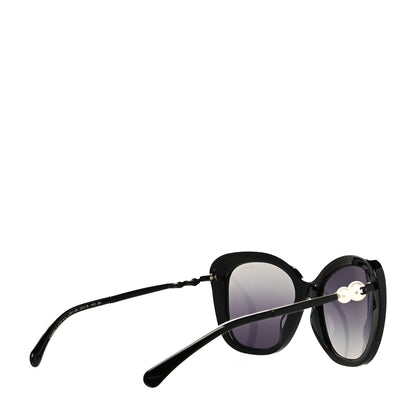 Chanel Acetate Butterfly Winter Pearl Sunglasses 5339-H Black 4 of 7