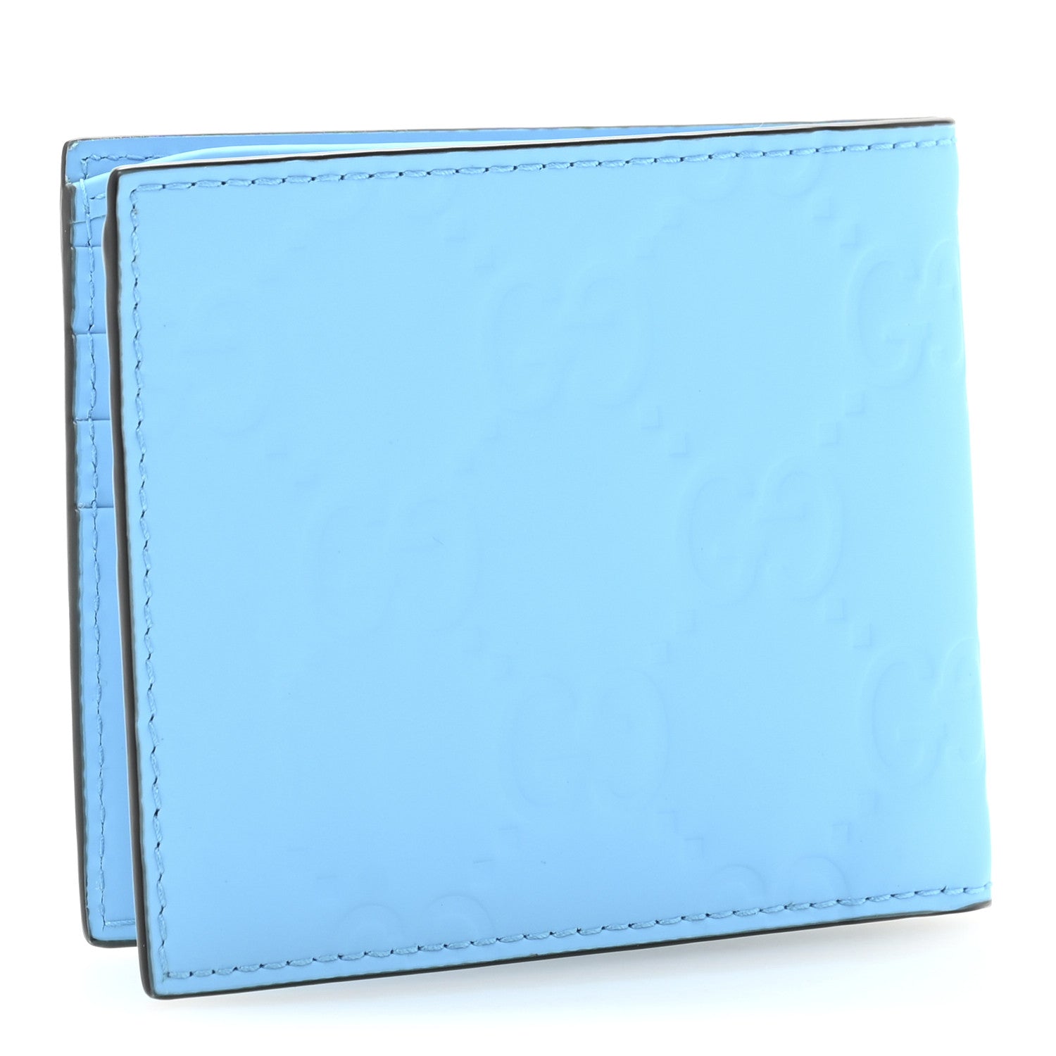 Gucci Rubber Effect GG Embossed Bi-Fold Wallet Bright Splash 3 of 8