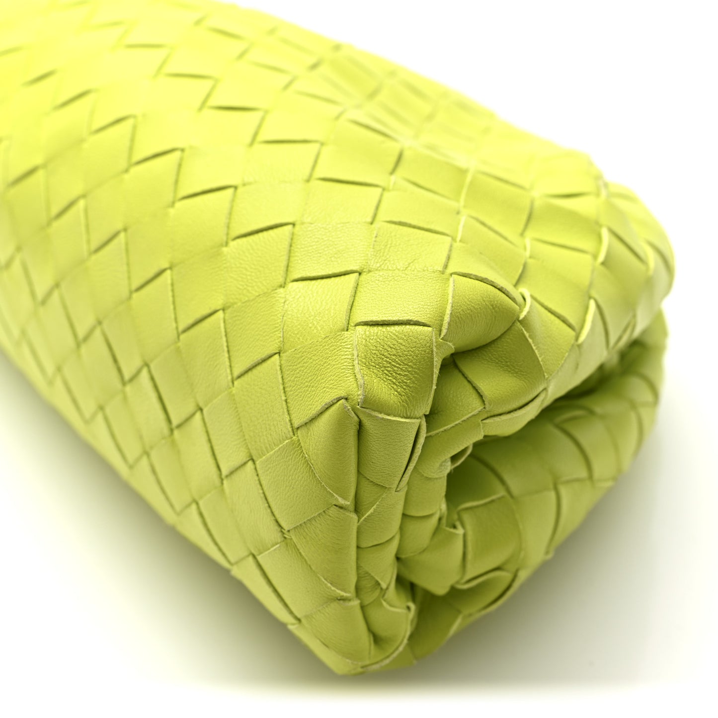 Nappa Maxi Intrecciato Teen Pouch Acid Kiwi