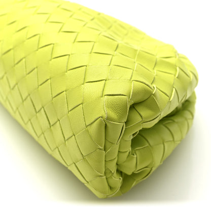 Bottega Veneta Nappa Maxi Intrecciato Teen Pouch Acid Kiwi 9 of 9