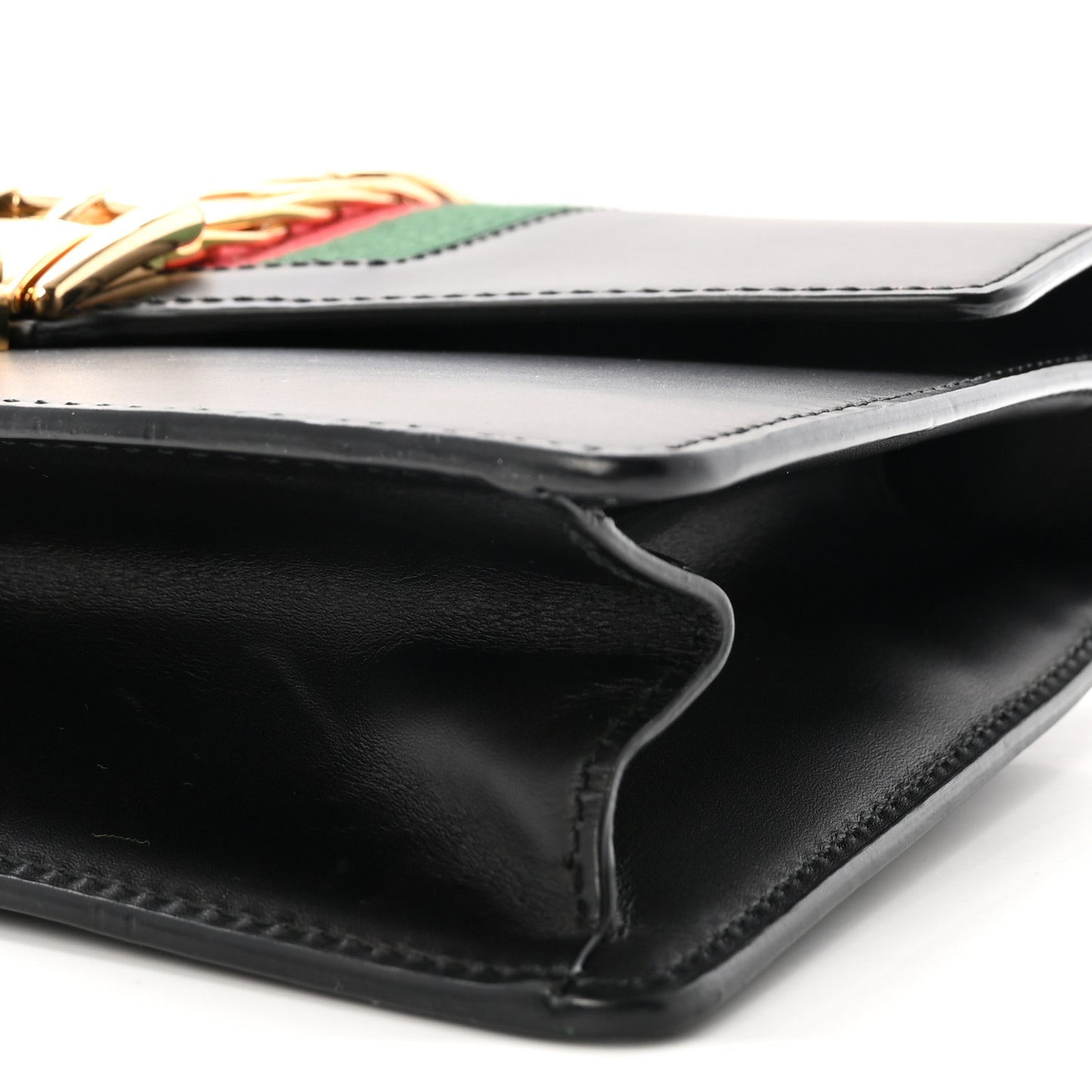 Calfskin Small Sylvie Shoulder Bag Black