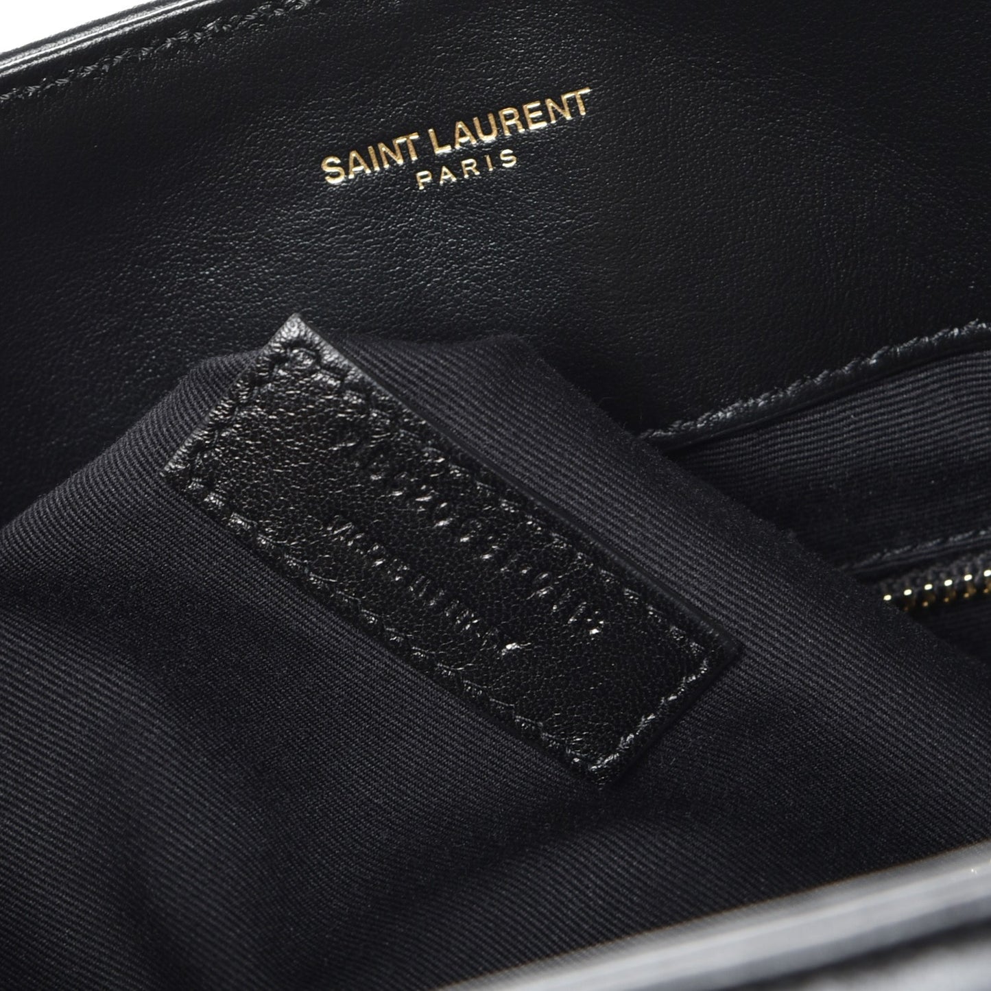 Calfskin Y Quilted Monogram Large Loulou Shopper Black