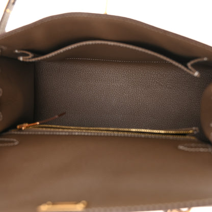 Hermes Epsom Kelly Sellier 25 Etoupe 5 of 11
