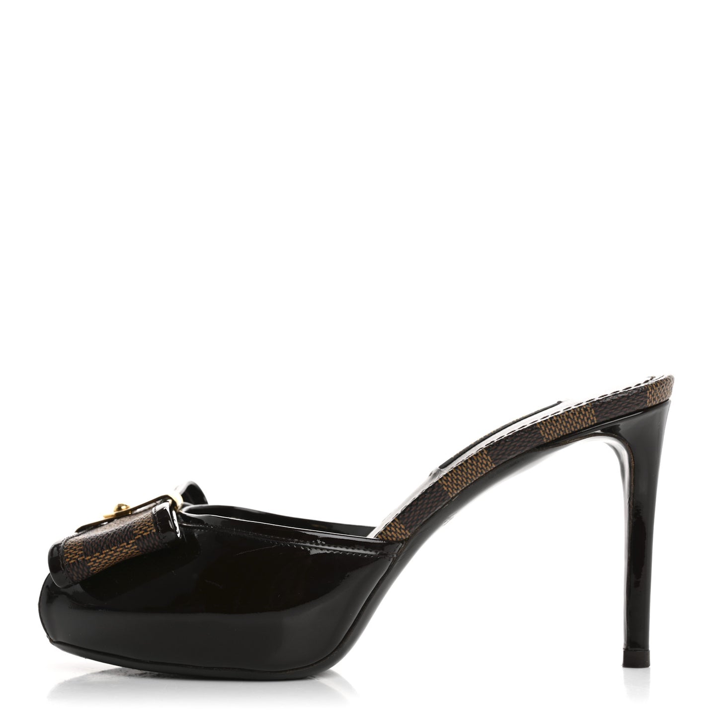 Damier Ebene Patent Valentine Mules 35