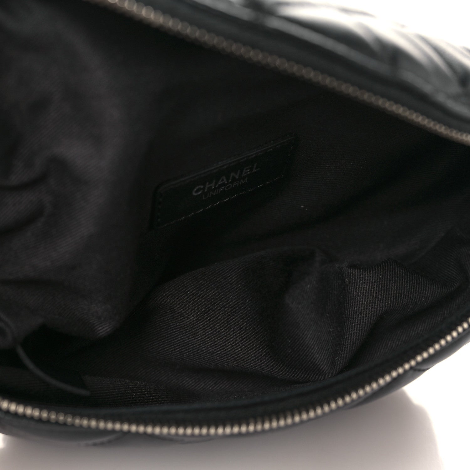 Chanel Calfskin Quilted Waist Belt Bag Black 5 of 9