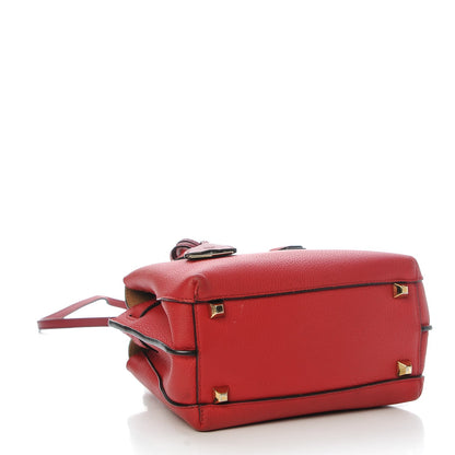 MCM Grained Calfskin Mini Milla Tote Red 4 of 15