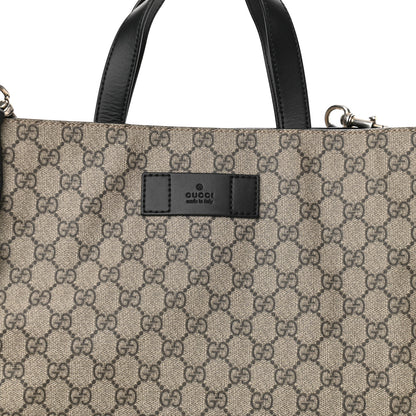 Gucci Soft GG Supreme Monogram Web Vertical Tote Black 8 of 11