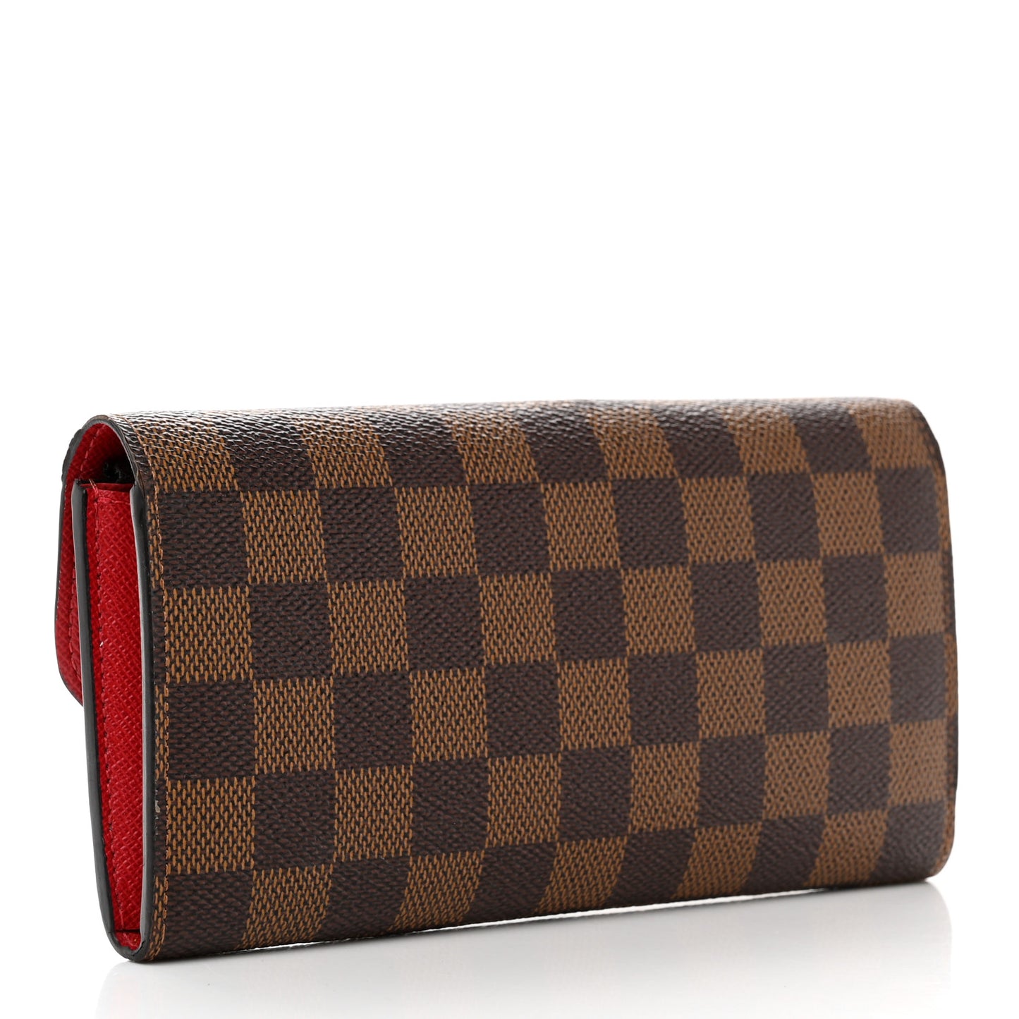 Damier Ebene Emilie Wallet Red