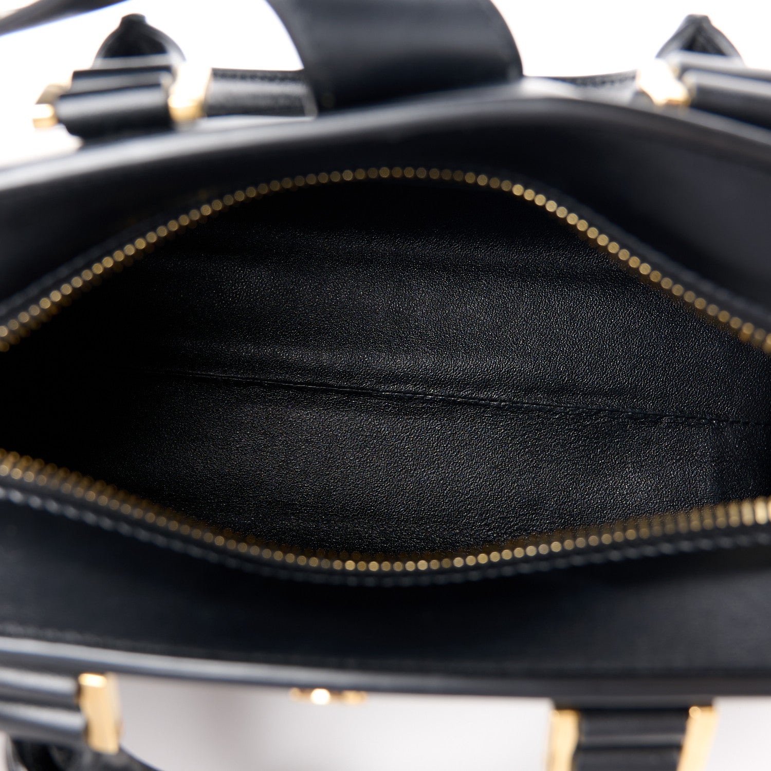 Saint Laurent Calfskin Monogram Baby Cabas Black 5 of 12