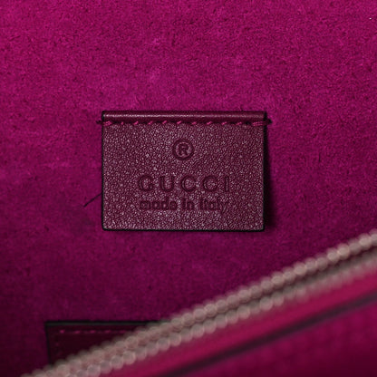 Gucci GG Supreme Monogram Suede Crystal Small Dionysus Shoulder Bag Beige Ebony Bright Purple 5 of 10