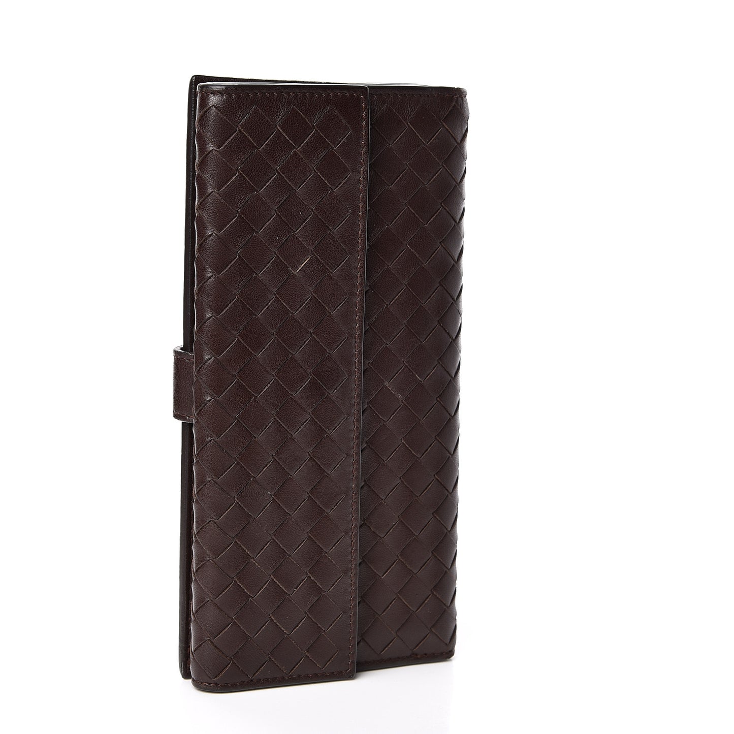 Nappa Intrecciato Continental Wallet Ebano