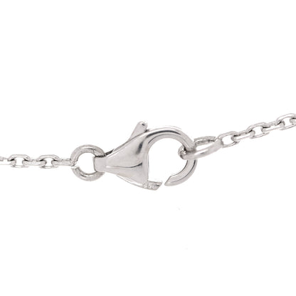 Van Cleef & Arpels 18K White Gold Mother of Pearl Vintage Alhambra Pendant Necklace 9 of 10