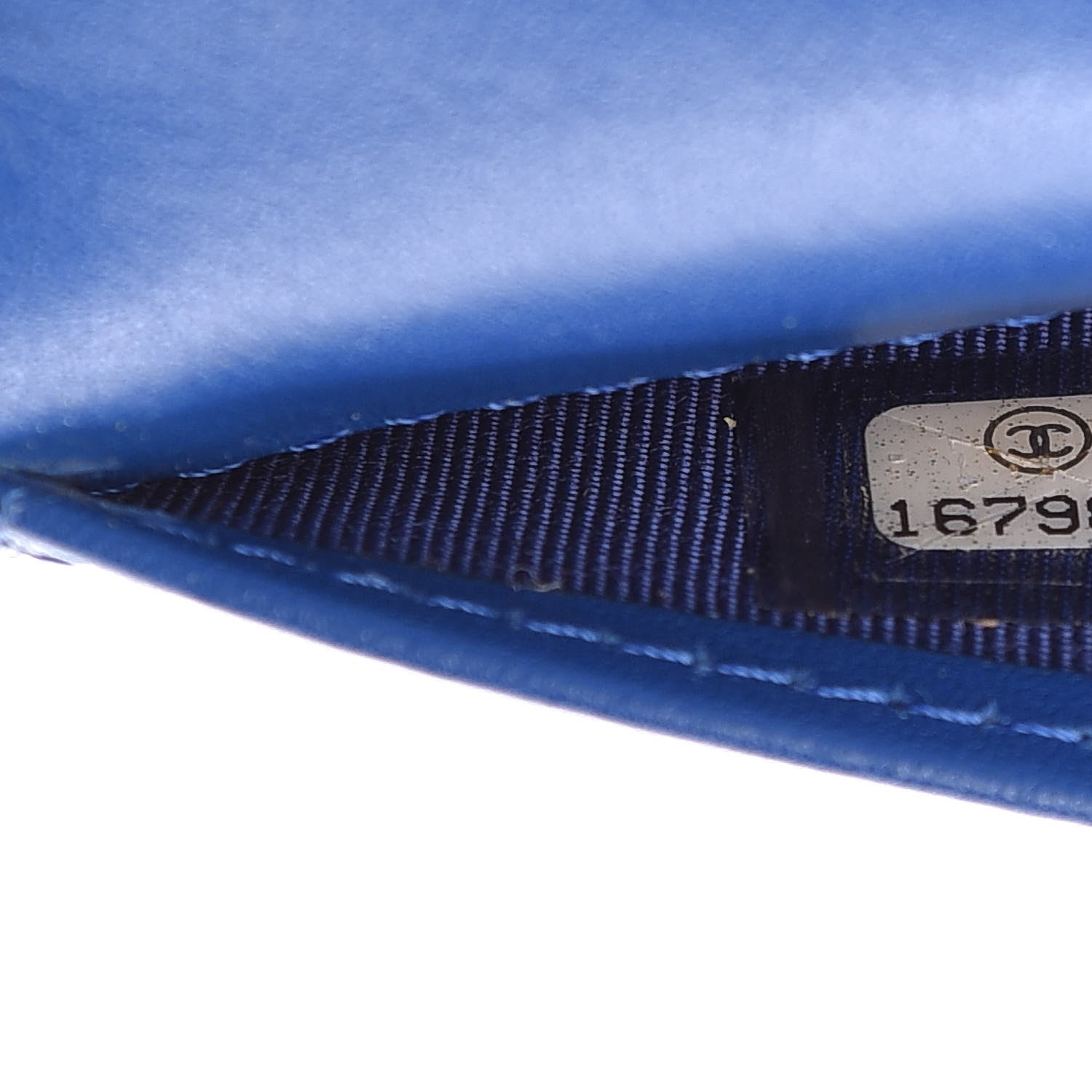 Chanel Patent Quilted Large Zip Around Organizer Wallet Blue 8 of 13