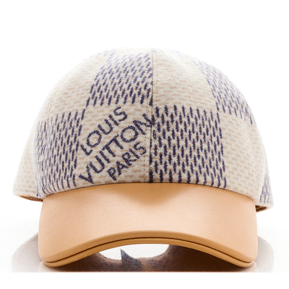 Louis Vuitton Cotton Lambskin Damier Azur Cap L 2 of 8