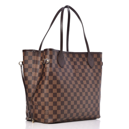 Louis Vuitton Damier Ebene Neo Neverfull MM Rose Ballerine 4 of 11