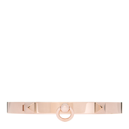 Hermes 18K Rose Gold PM Collier De Chien Bracelet SH 1 of 4
