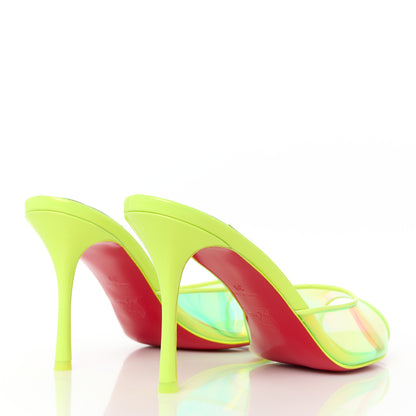 Christian Louboutin PVC Patent Me Dolly 85 Pumps 39 Fluo Yellow 4 of 8