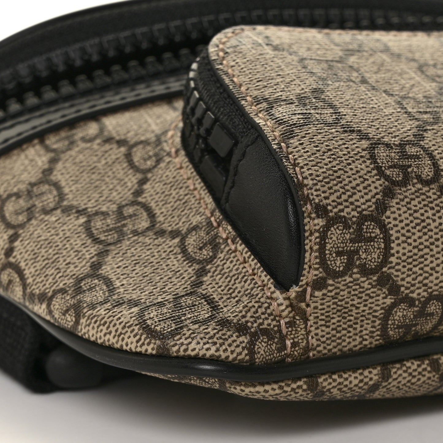 GG Supreme Monogram Belt Bag Black