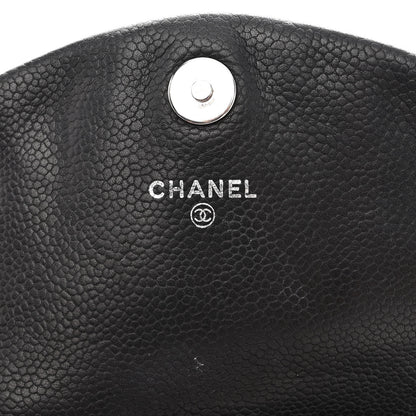 Chanel Caviar Half Moon Wallet On Chain WOC Black 6 of 12