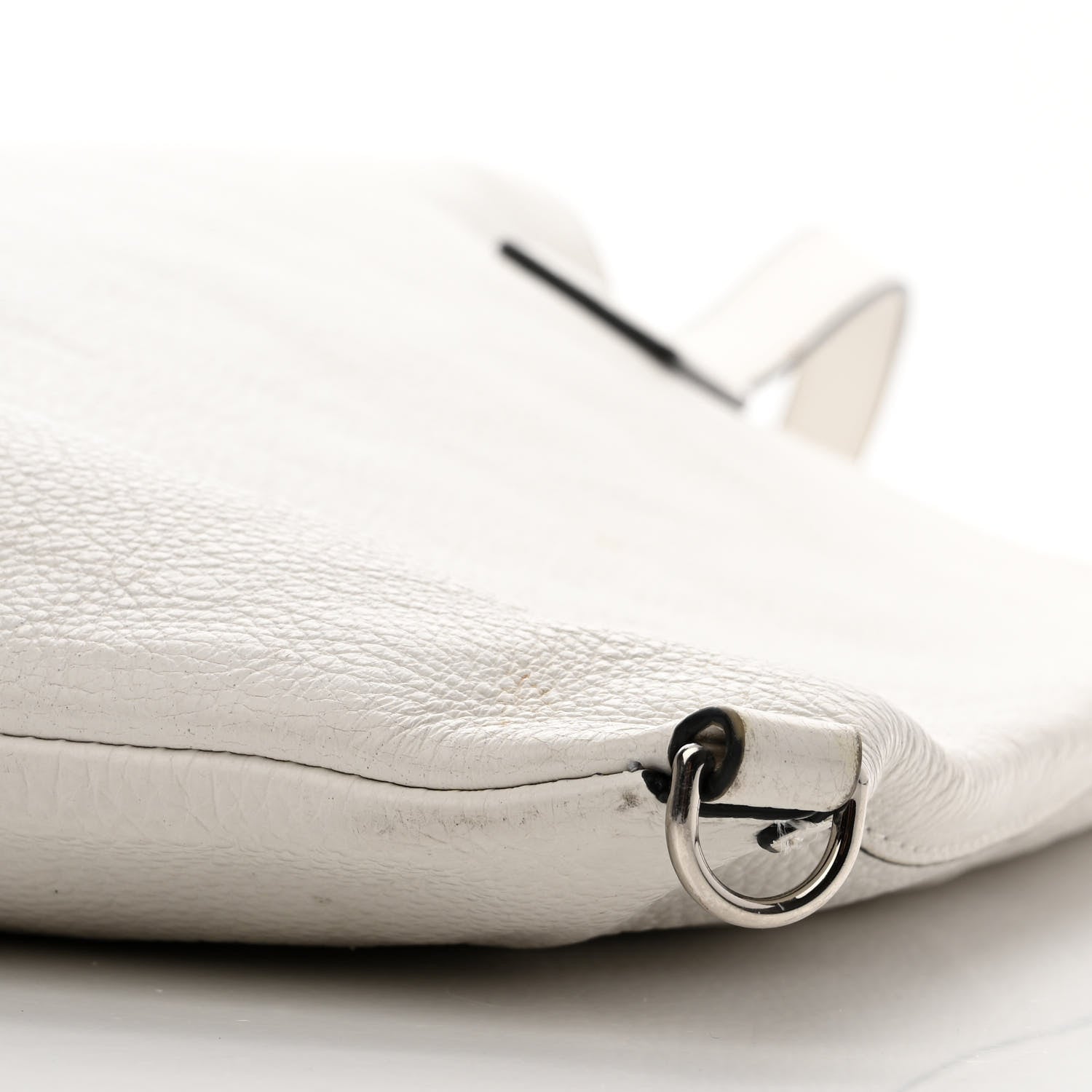 Marc Jacobs Grained Calfskin Wingman Shopping Tote White 10 of 15