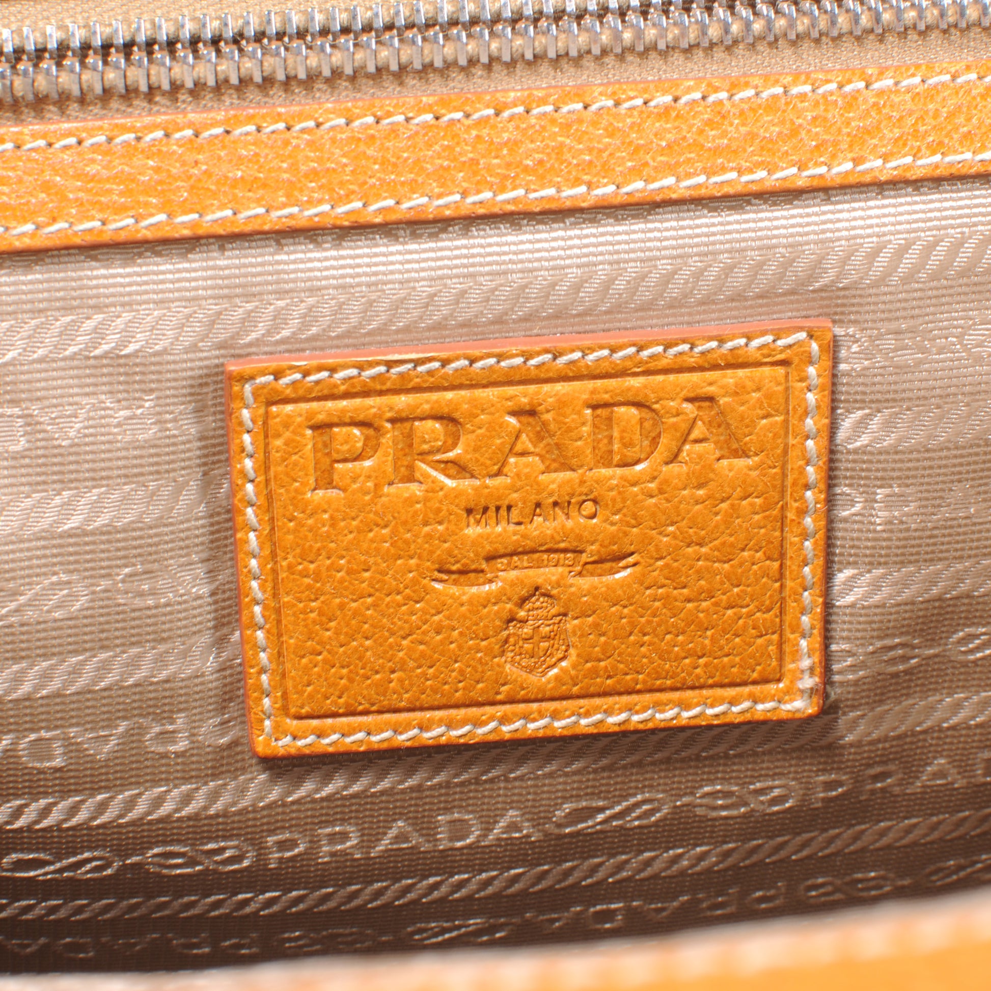 Prada Paglia Cinghiale Frame Bag Naturale Cuoio 6 of 7