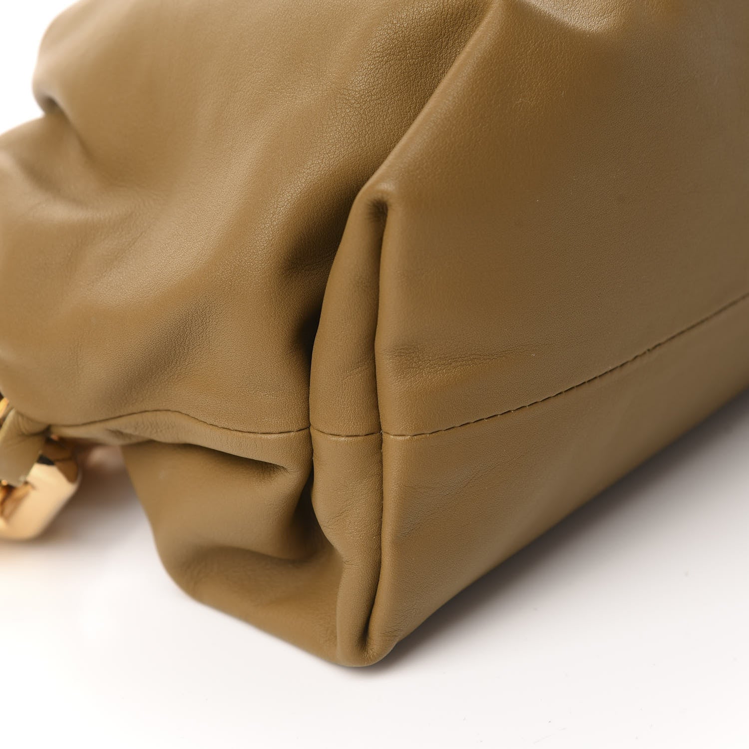 Bottega Veneta Calfskin The Pouch Chain Moutarde 6 of 9