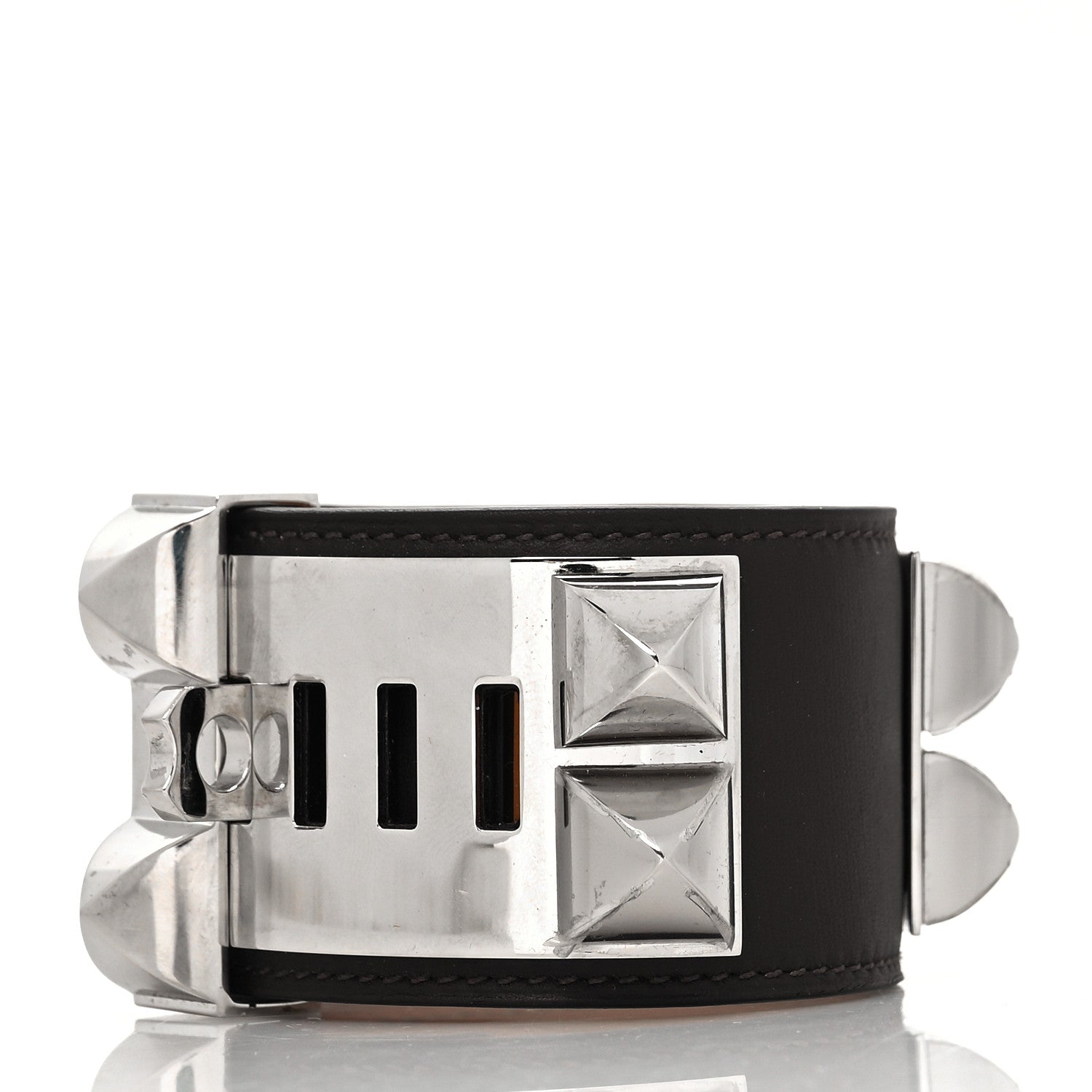 Hermes Chamonix Collier De Chien CDC Bracelet S Chocolate 3 of 5