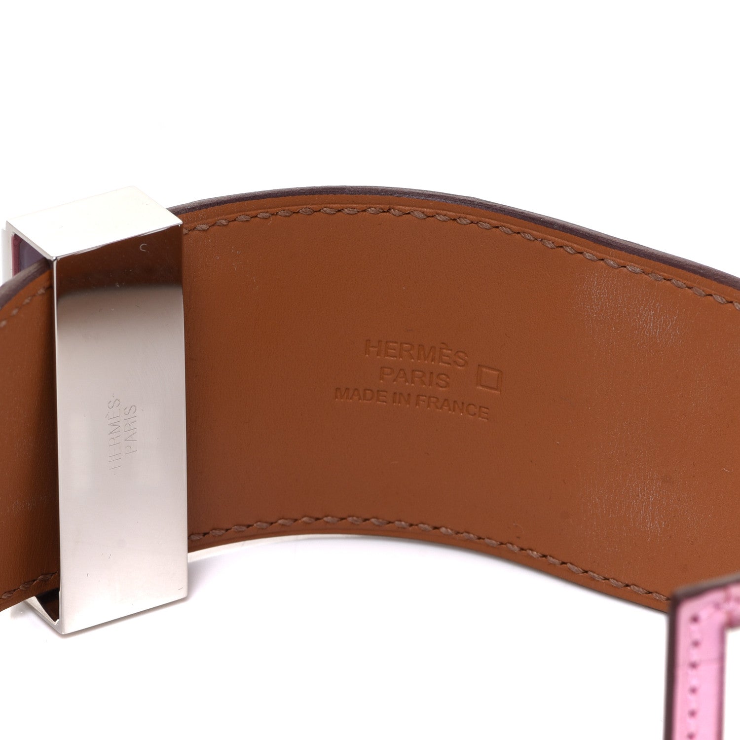 Hermes Matte Alligator Collier De Chien CDC Bracelet T3 5P Pink 5 of 6