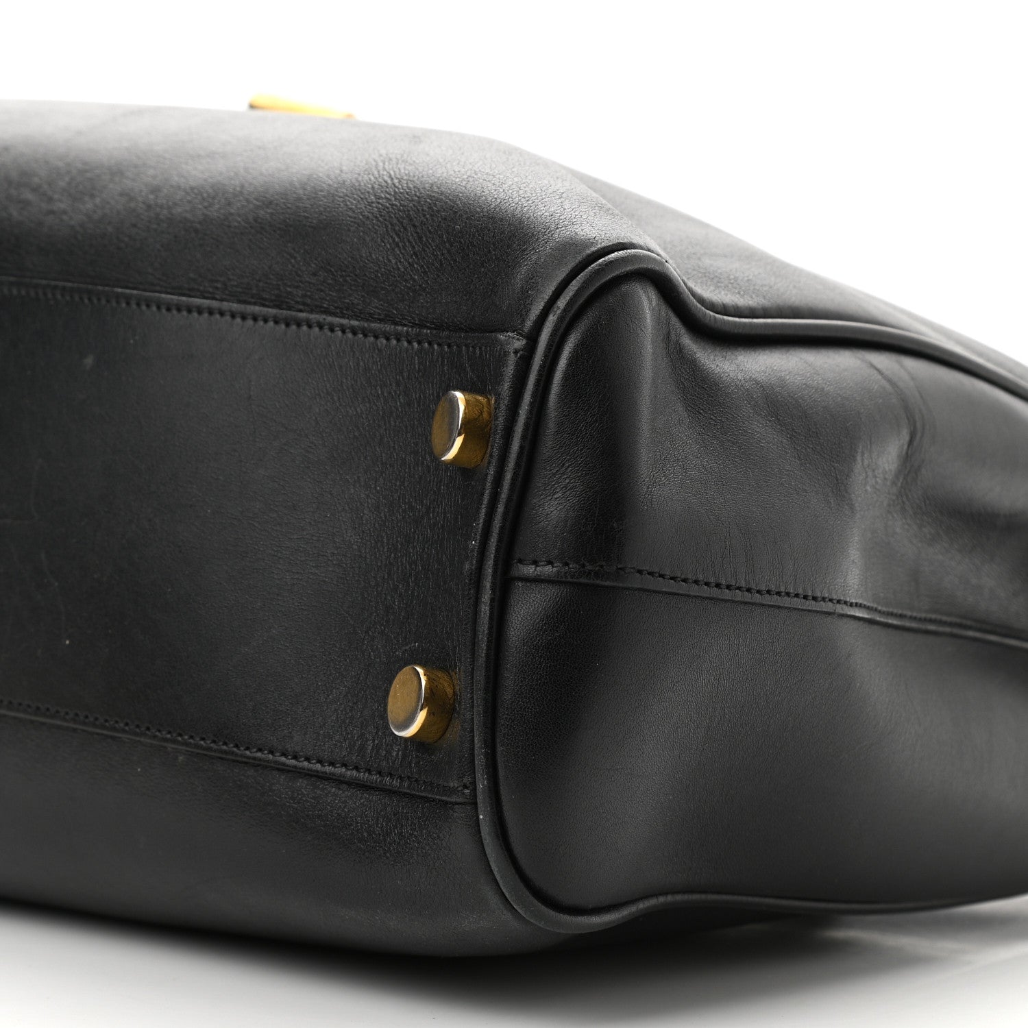 Saint Laurent Soft Calfskin Monogram Cassandre Shopper Black 10 of 11