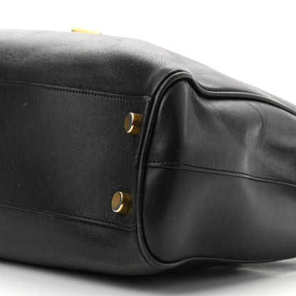 Saint Laurent Soft Calfskin Monogram Cassandre Shopper Black 10 of 11
