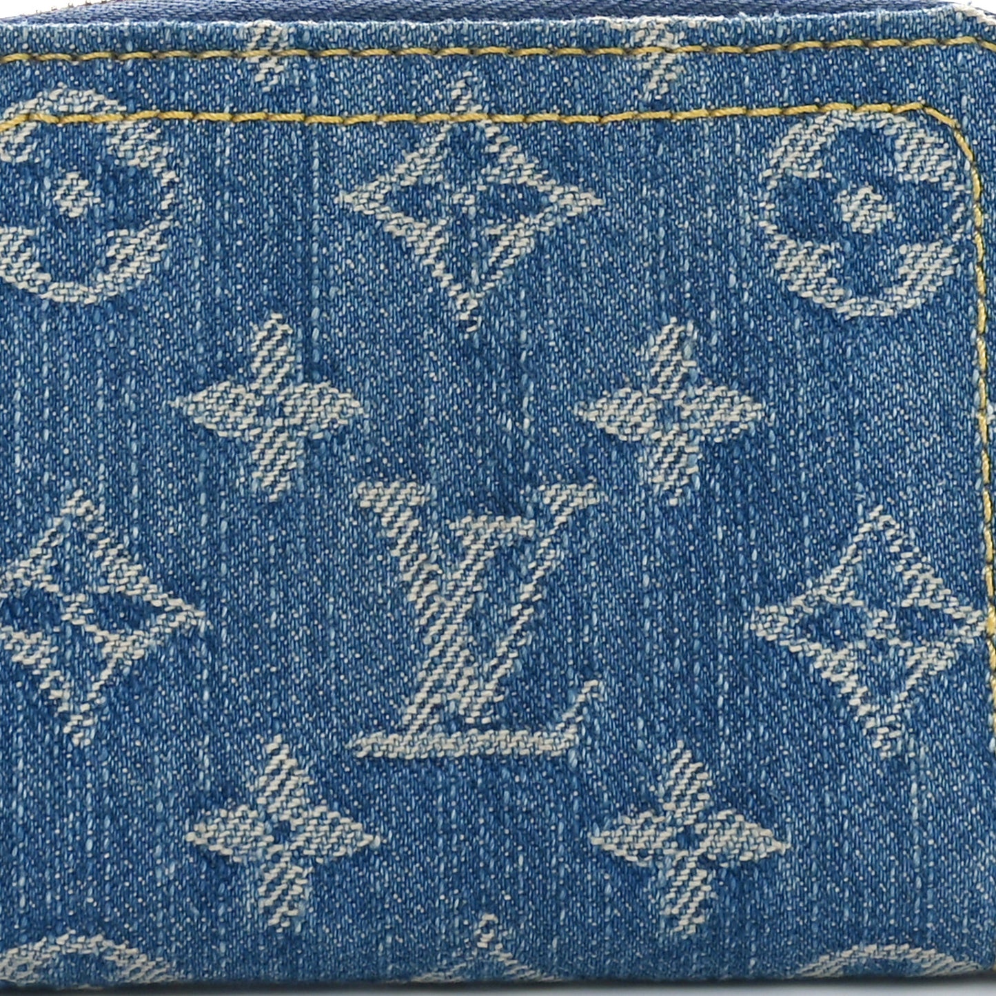 Denim Monogram Zippy Coin Purse Blue