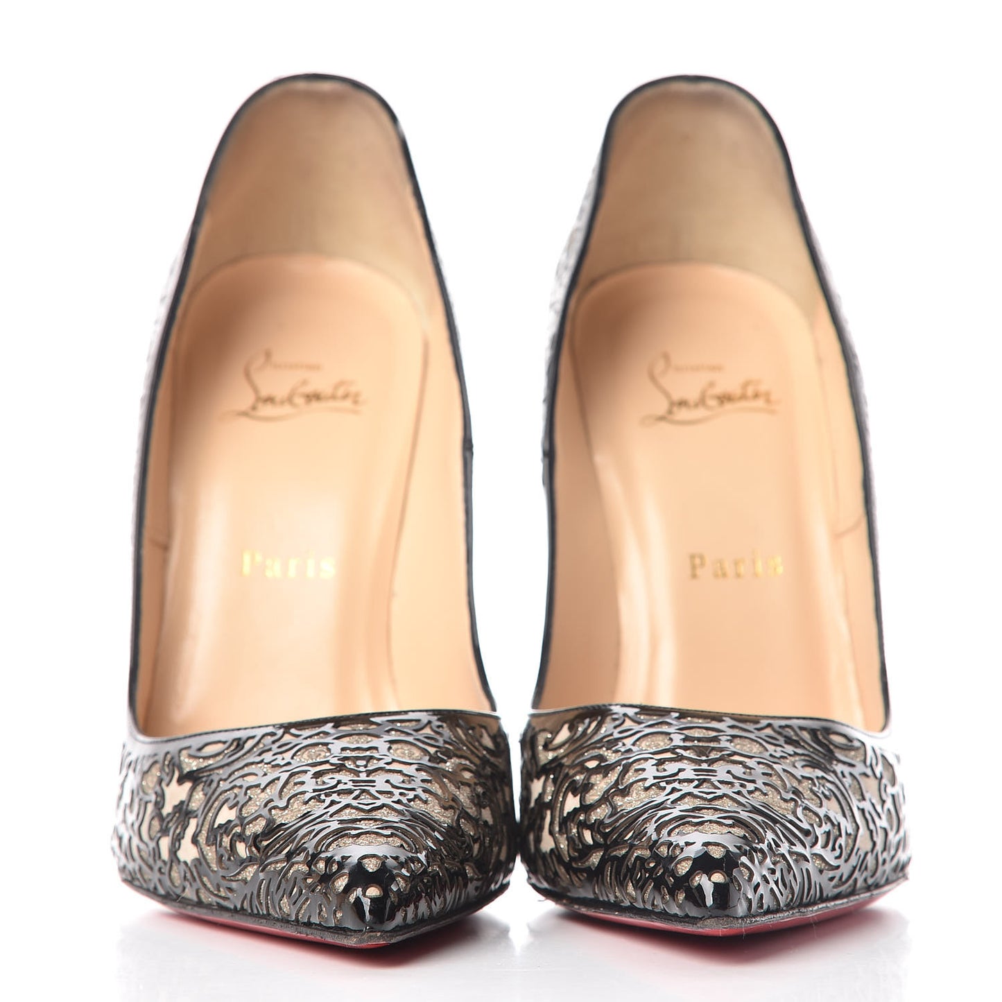 Patent Lace Glitter So Pretty 120 Pumps 39.5 Black