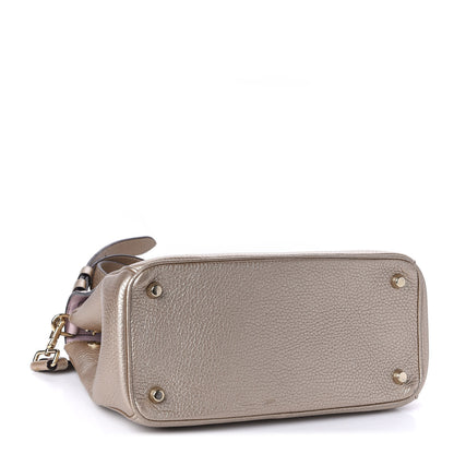 Christian Dior Metallic Bullcalf Small Be Dior Flap Pale Gold 4 of 10
