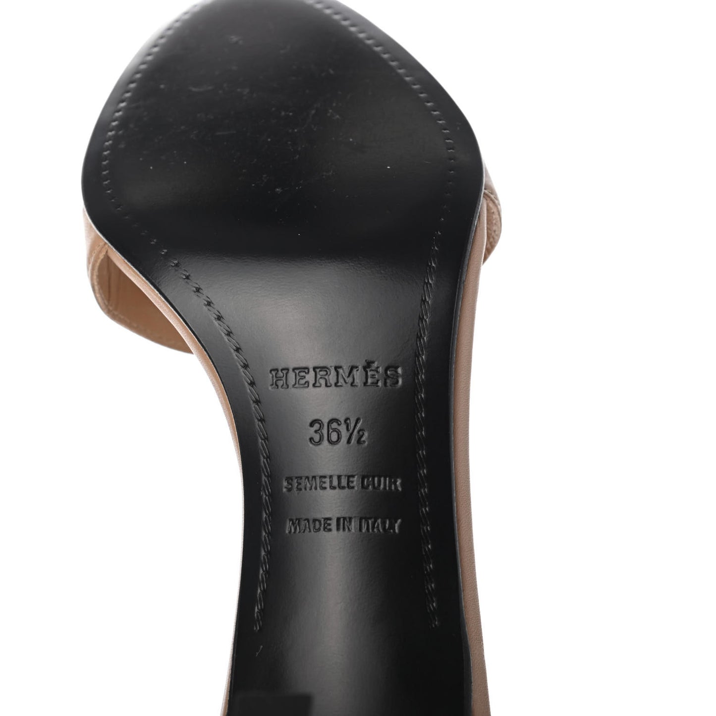 Calfskin Premiere 70 Sandals 36.5 Beige