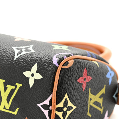 Louis Vuitton Monogram Multicolor Mini Sac HL Speedy Black 9 of 10