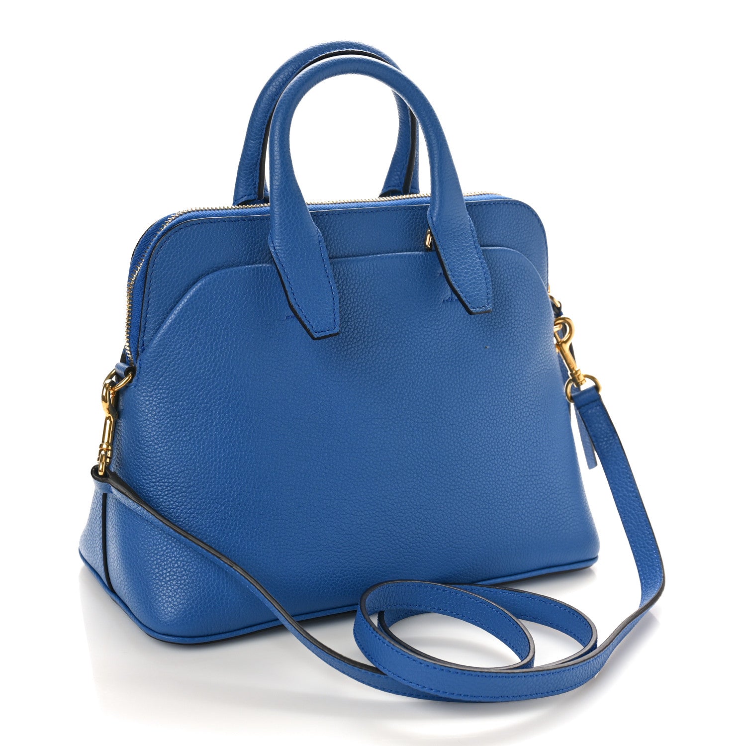 Mulberry Classic Grain Calfskin Small Colville Porcelain Blue 2 of 8