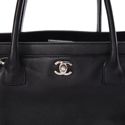 Chanel Calfskin Cerf Executive Shopper Tote Black 10 of 18