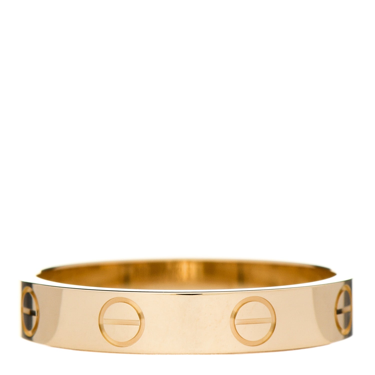 Cartier 18K Yellow Gold 3.5mm LOVE Wedding Band Ring 55 7.25 2 of 4