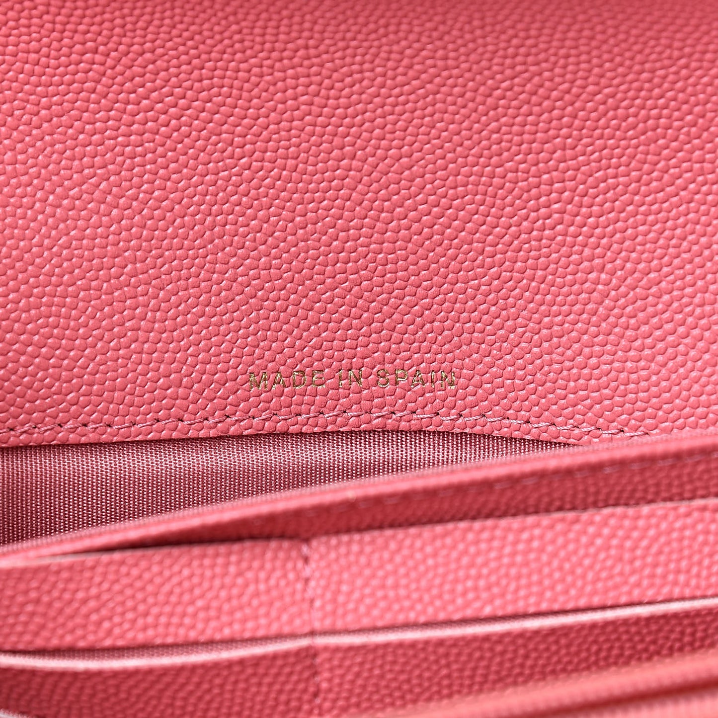 Caviar Quilted Mademoiselle Vintage Flap Wallet Pink