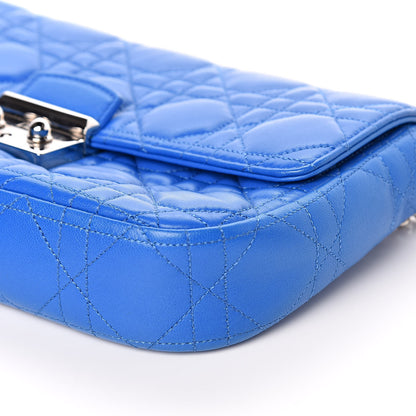 Christian Dior Lambskin Cannage Miss Dior Promenade Pouch Blue 9 of 9