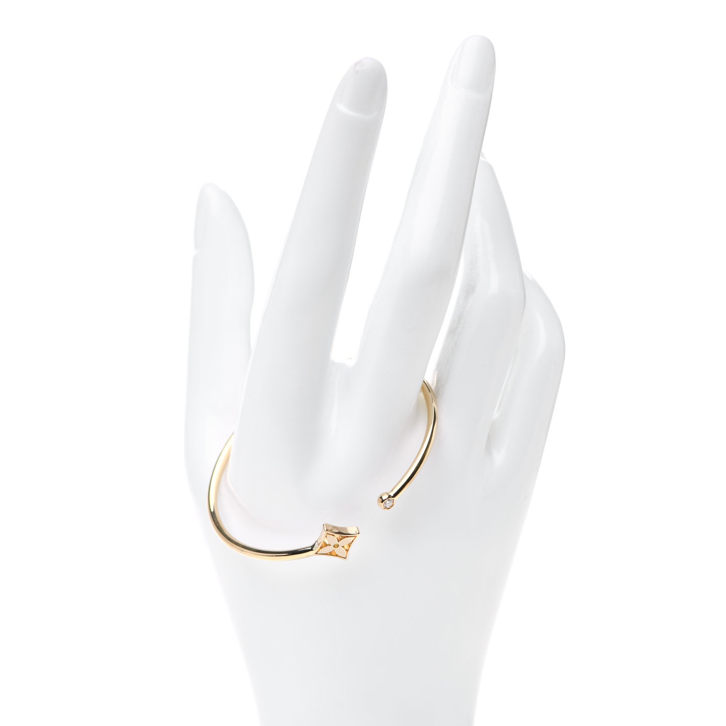 18K Yellow Gold Diamond Idylle Blossom Twist Bracelet