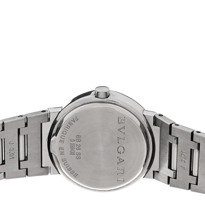 Bulgari Stainless Steel Diamond 26mm Quartz Watch Black 4 of 4
