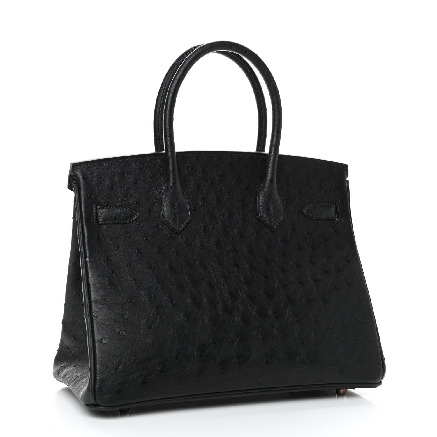 Hermes Ostrich Birkin 30 Black 2 of 10