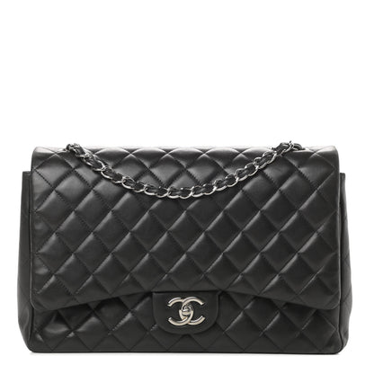 Chanel Lambskin Quilted Maxi Double Flap Black 1 of 21