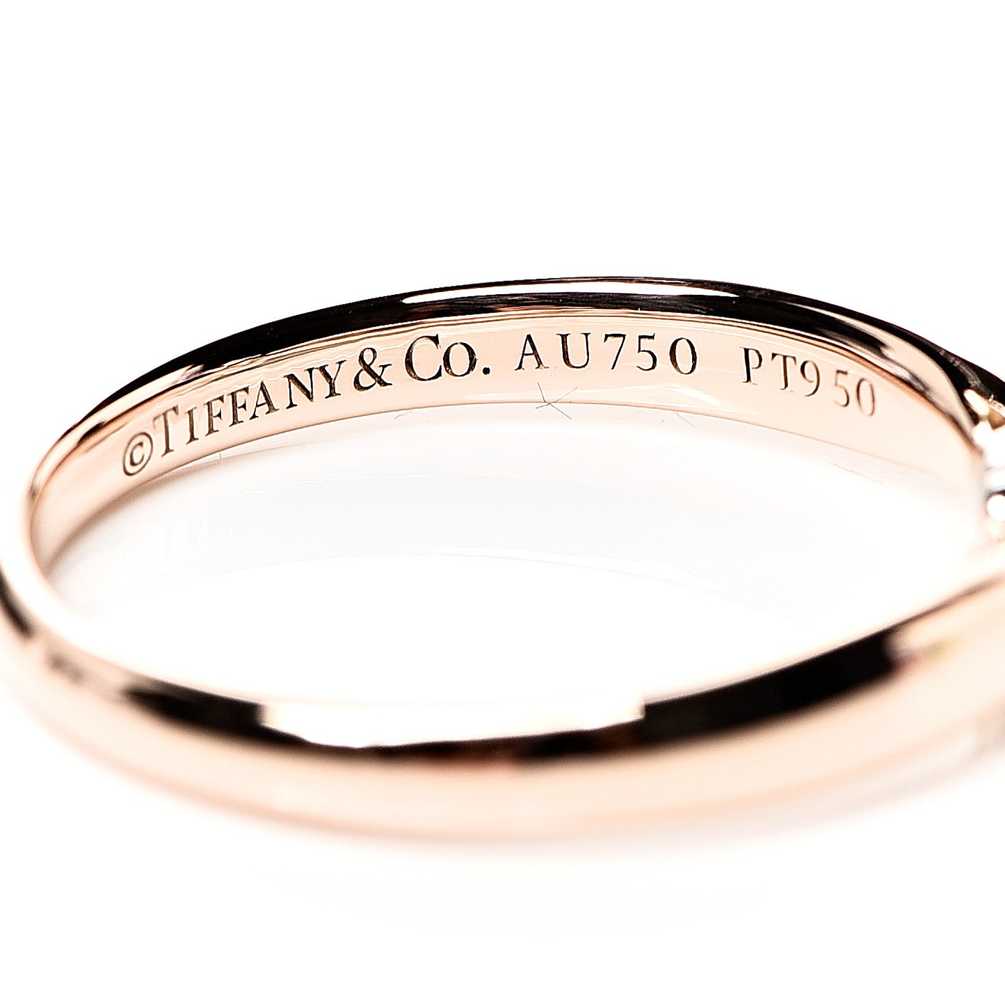 18K Rose Gold Platinum Diamond .22ct Harmony Solitaire Engagement Ring 52 6