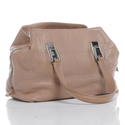 Chanel Caviar Square Stitched Tote Beige 3 of 7