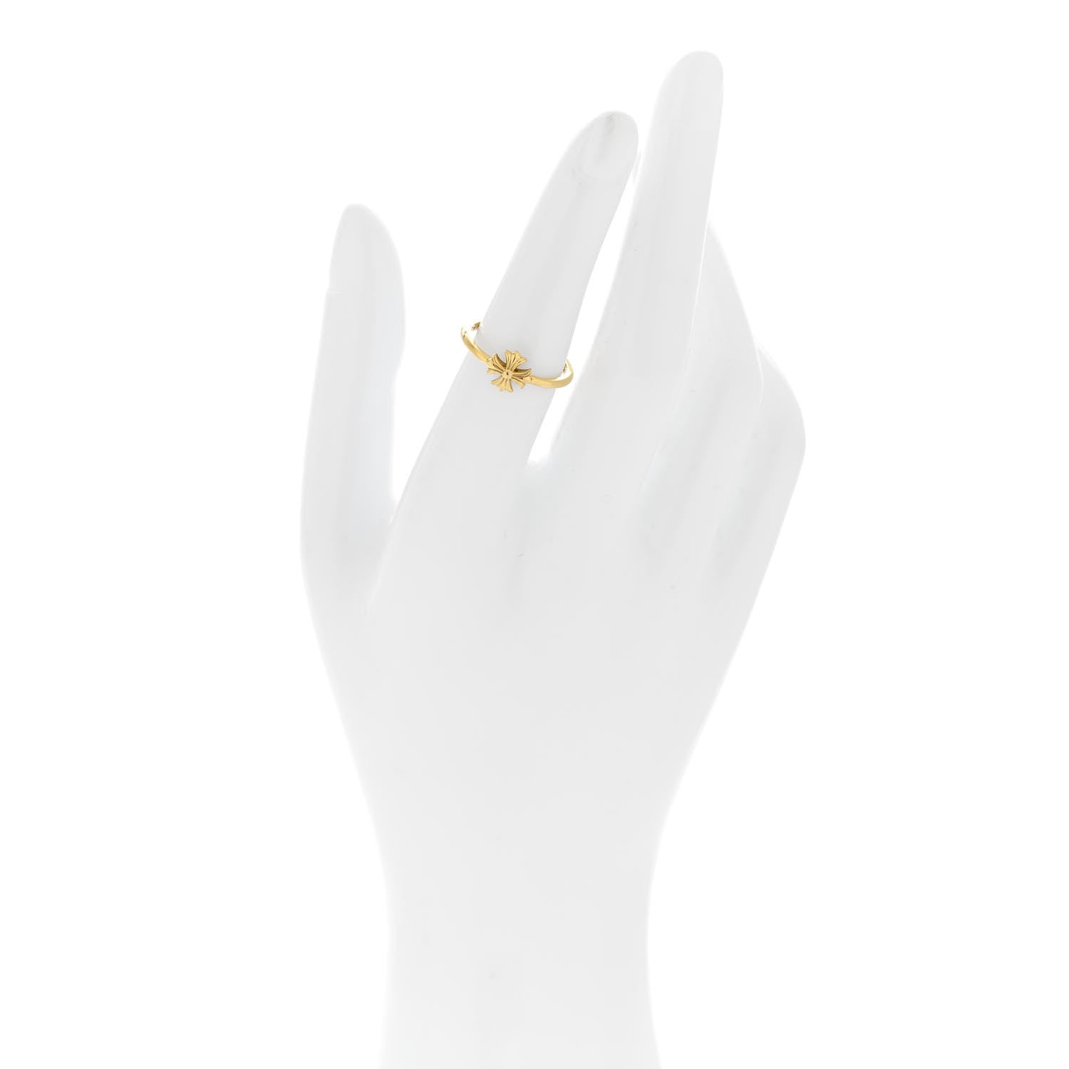 Chrome Hearts 22K Yellow Gold Bubblegum Ring 52 6 2 of 4